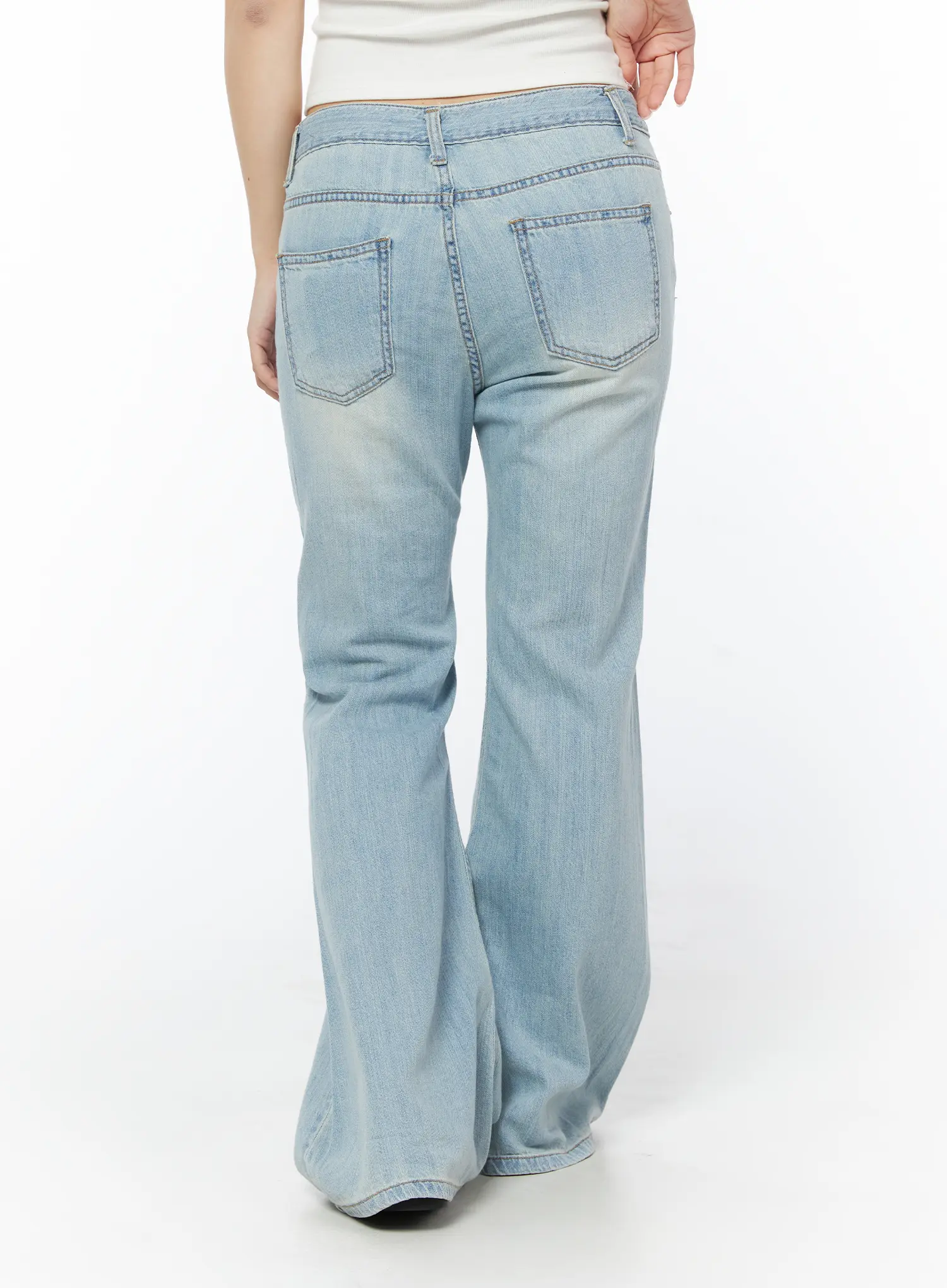 Nomi Washed Bootcut Jeans CD805 - Image 4