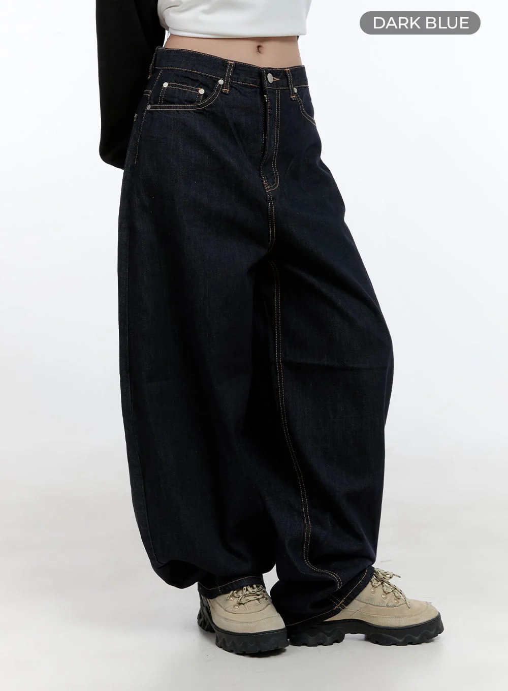 Nori Roomy Fit Denim with Stitch CS406 - Image 9