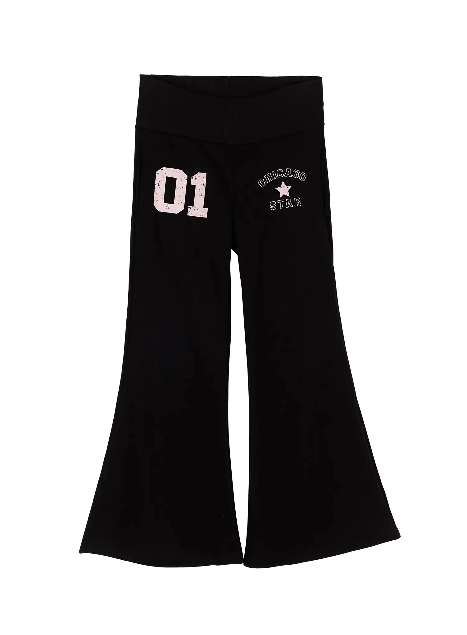 Number Graphic Flare Sweatpants IY504 - Image 15