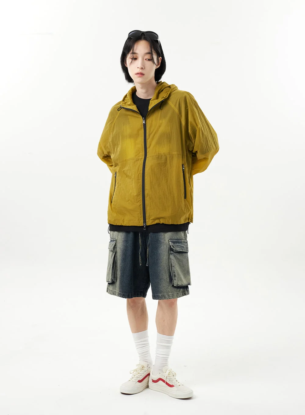 Nylon Hoodie Jacket CU314 - Image 3