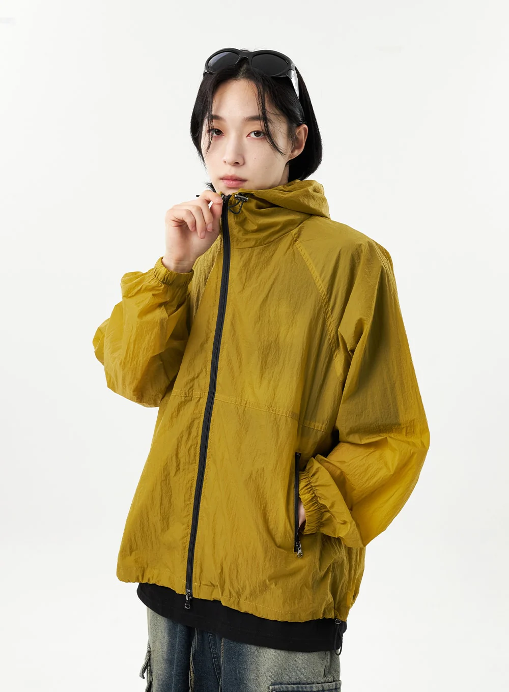 Nylon Hoodie Jacket CU314 - Image 5