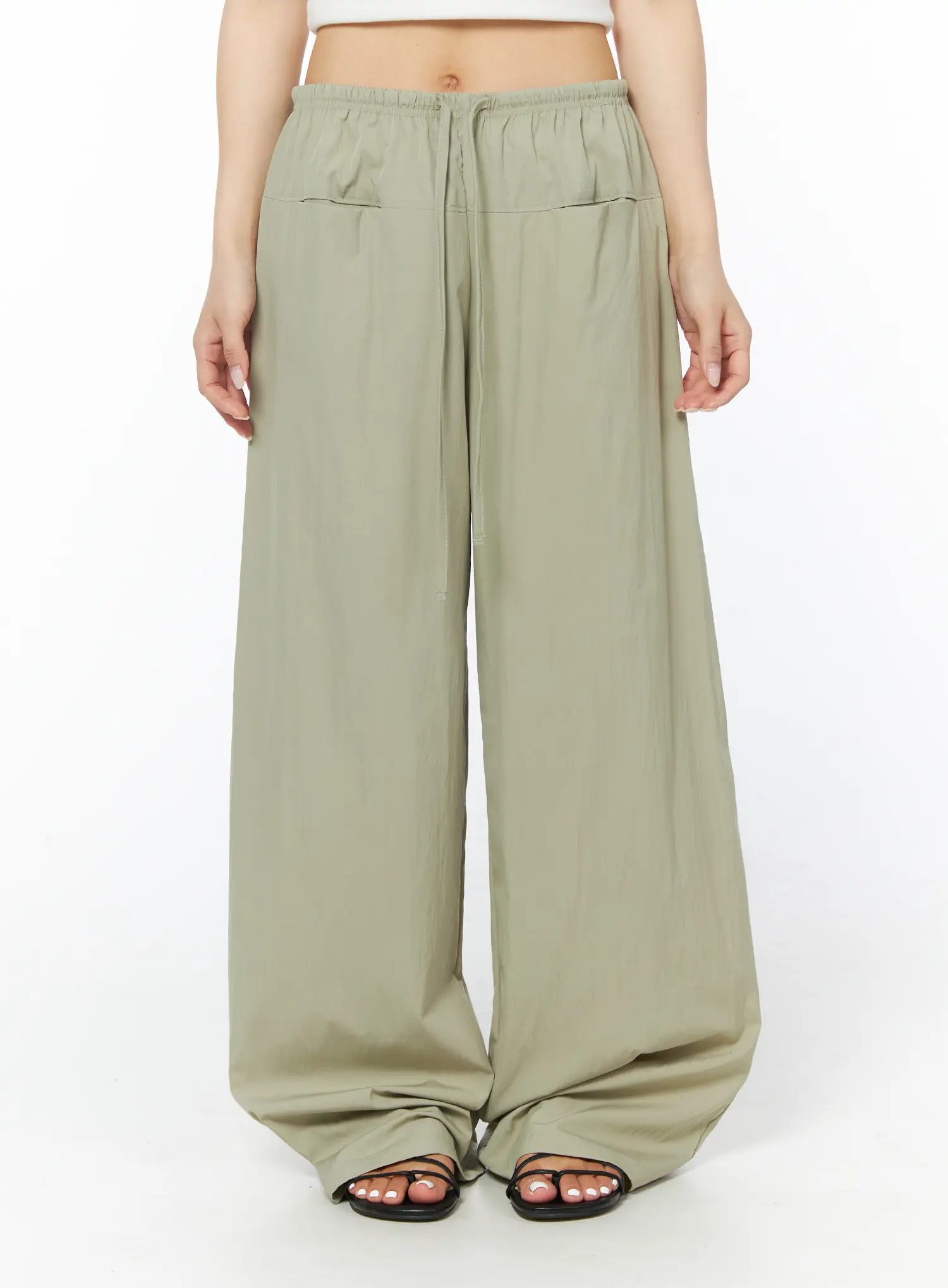 Nylon Wide Summer Pants CD805 - Image 2