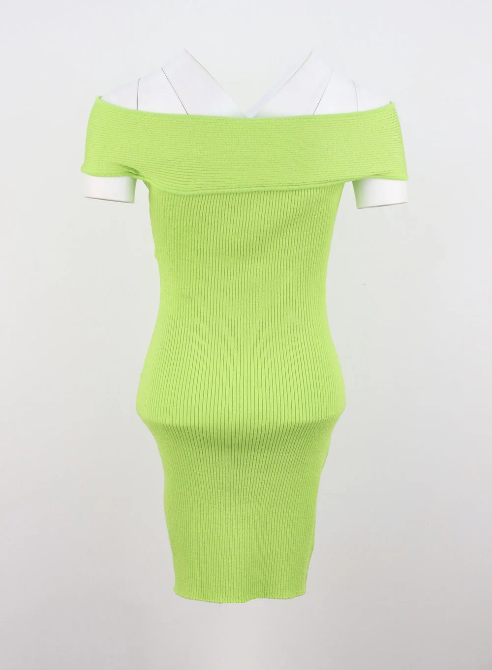 Off-Shoulder Knit Mini Dress IU322 - Image 17