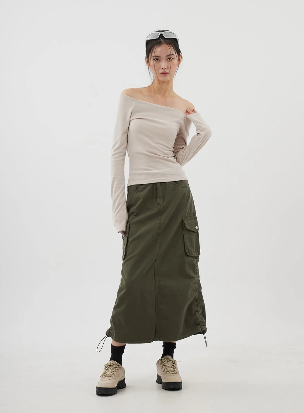 Off-Shoulder Long Sleeve Top CJ309 - Image 13
