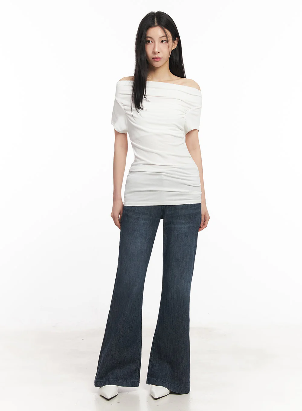 Off-Shoulder Slim-Fit Mini Dress IU509 - Image 11