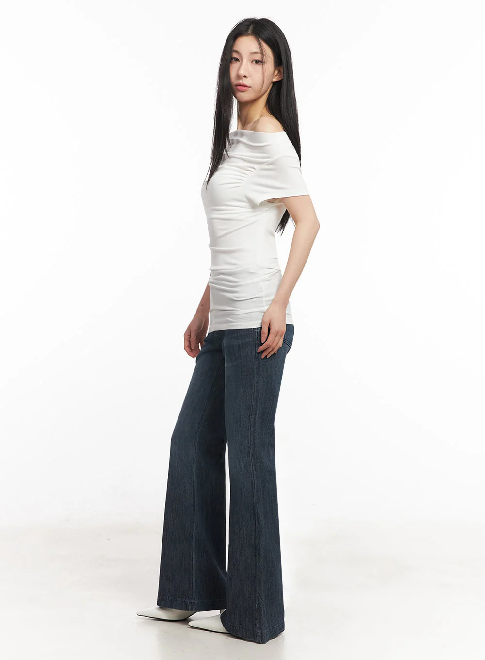 Off-Shoulder Slim-Fit Mini Dress IU509 - Image 12