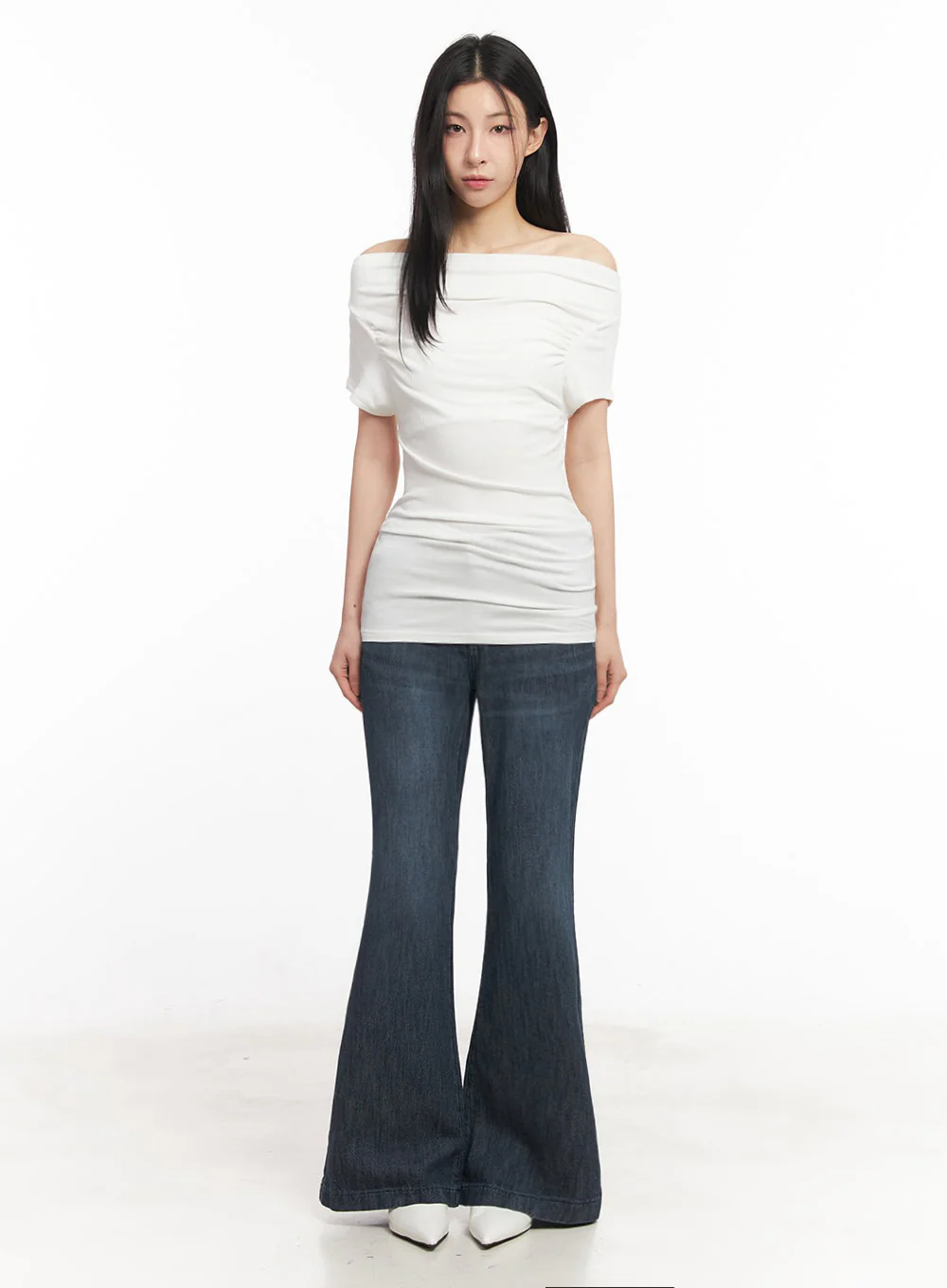 Off-Shoulder Slim-Fit Mini Dress IU509 - Image 5