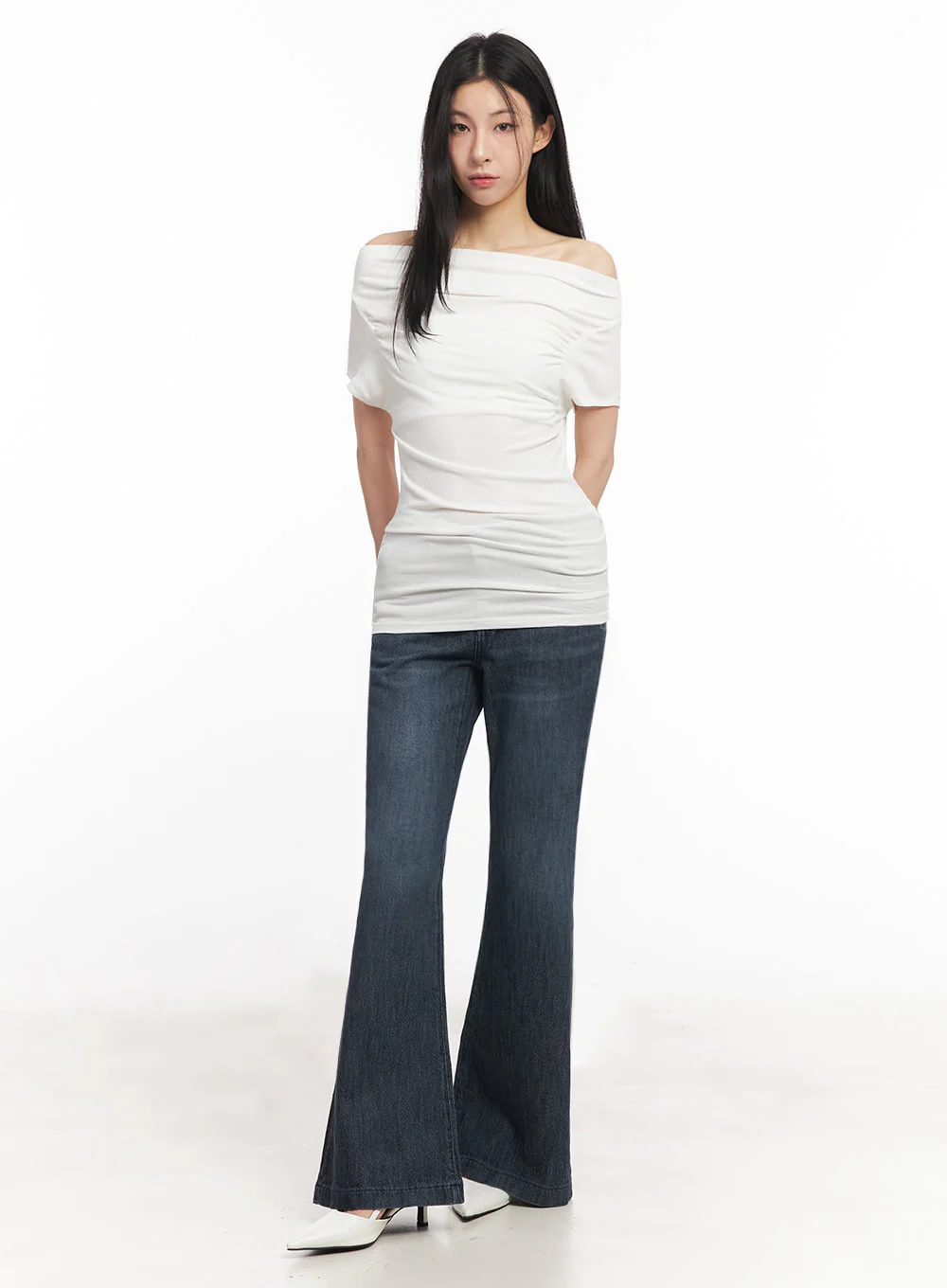 Off-Shoulder Slim-Fit Mini Dress IU509 - Image 6