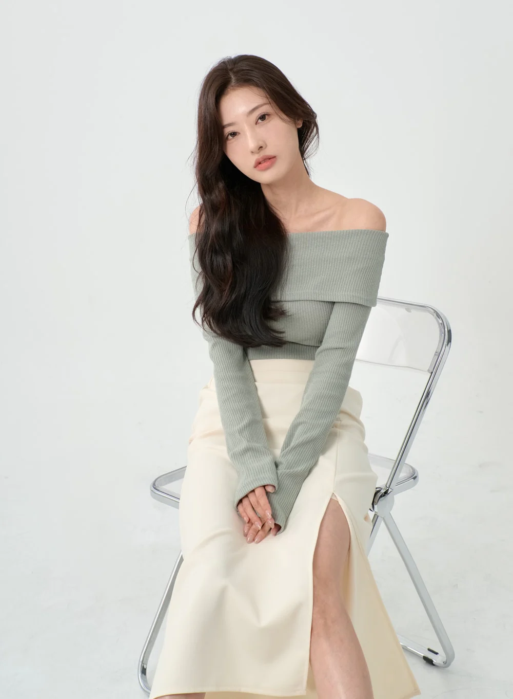 Off Shoulder T-Shirt IO07 - Image 2