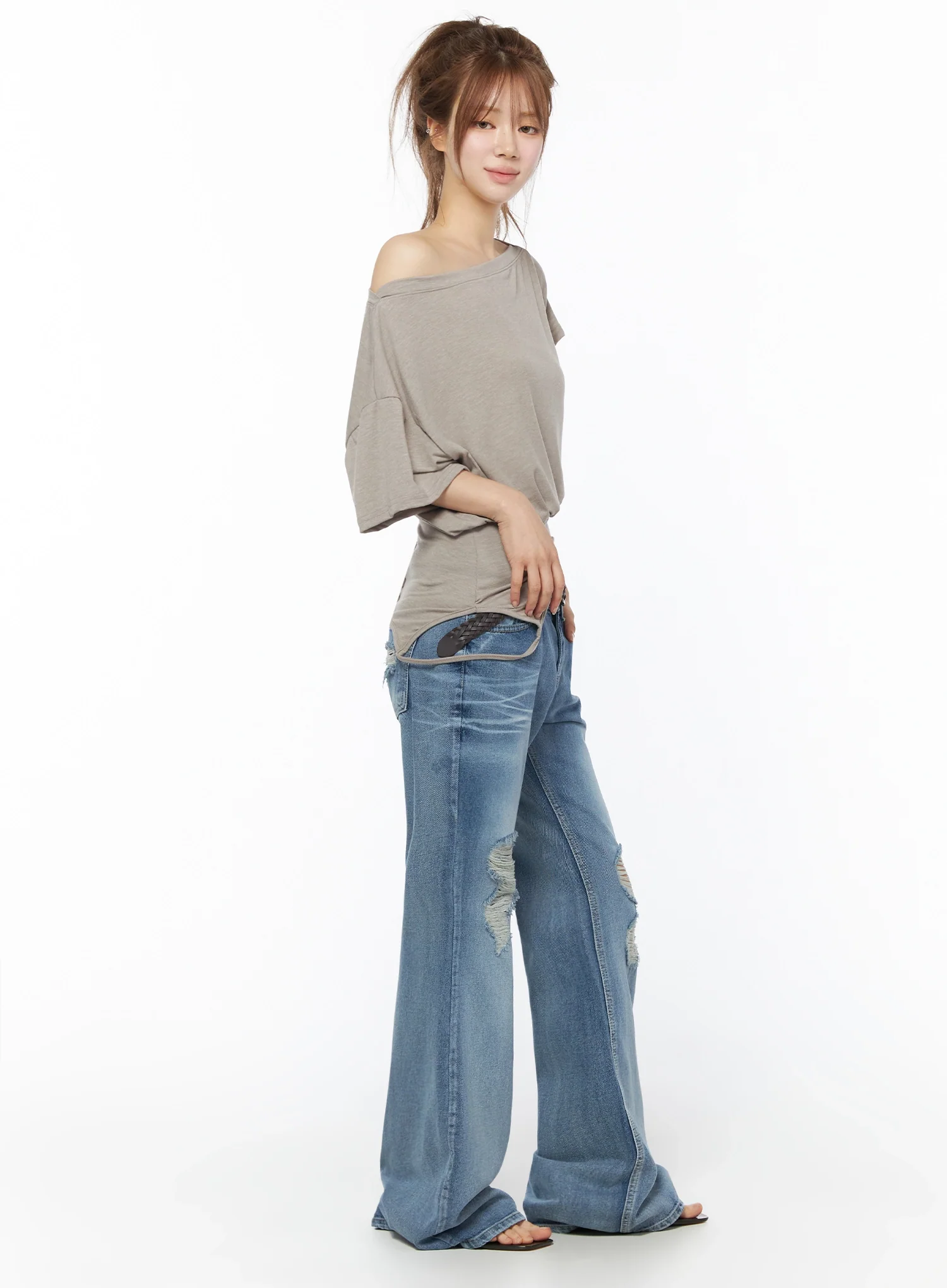 Off-Shoulder Two-Way Cami Top IU525 - Image 5
