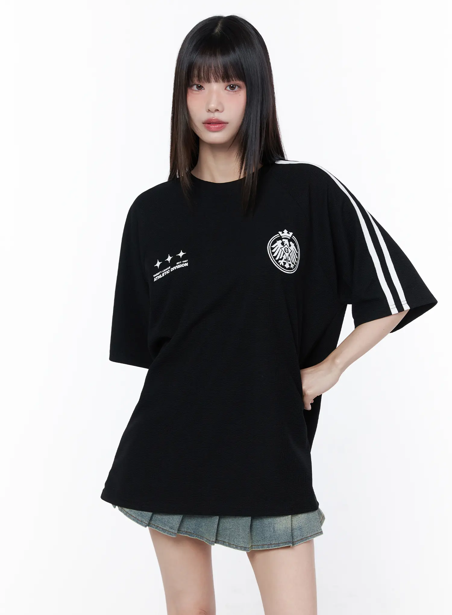 Oversized Athletic Tee CU519 - Image 9