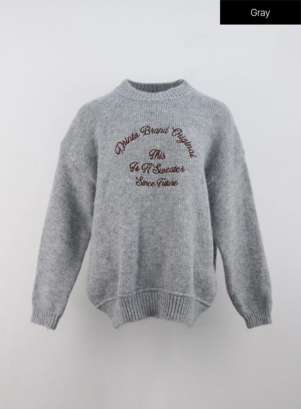 Oversized Crew Neck Knit Sweater ON327 - Image 10