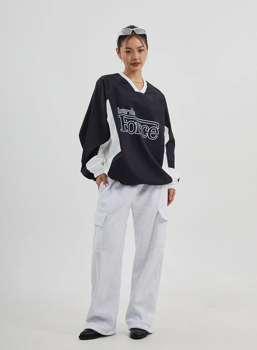 Oversized Drawstring Graphic Tee Unisex CJ313 - Image 11