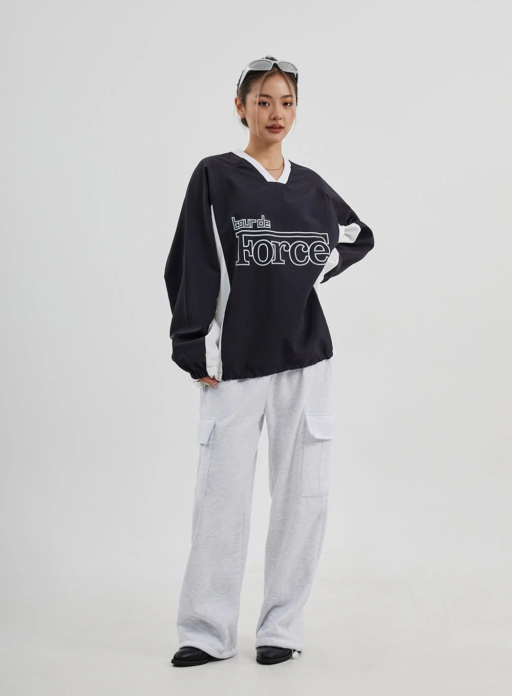 Oversized Drawstring Graphic Tee Unisex CJ313 - Image 14