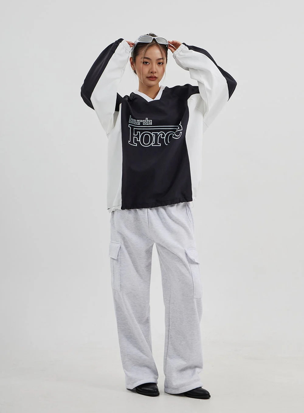 Oversized Drawstring Graphic Tee Unisex CJ313 - Image 8