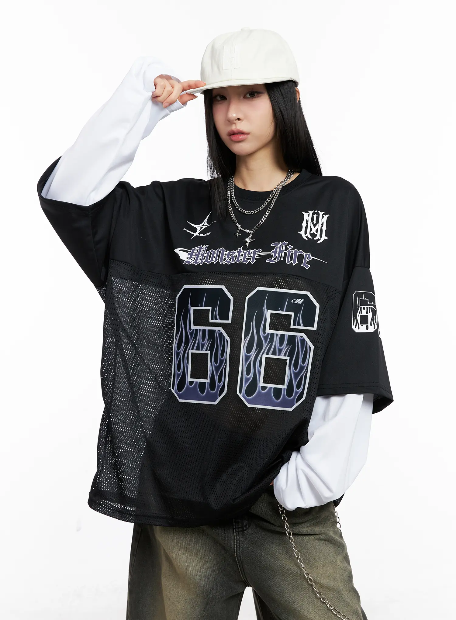 Oversized Graphic Long Sleeve CC1109 - Image 11