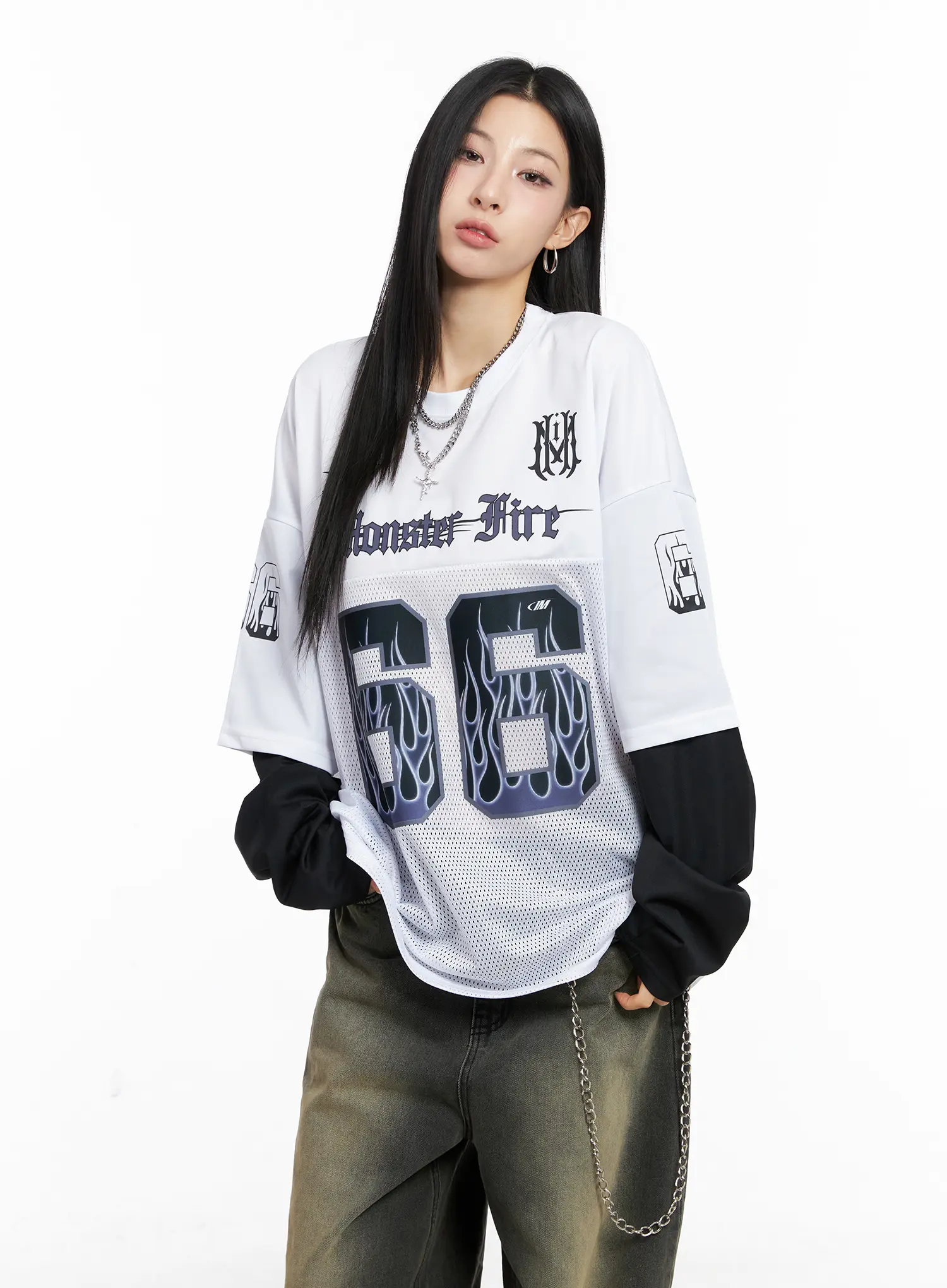 Oversized Graphic Long Sleeve CC1109 - Image 12