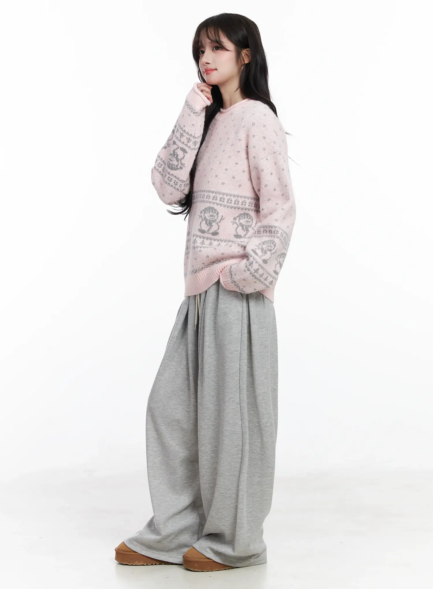 Oversized Graphic Sweater IJ529 - Image 8