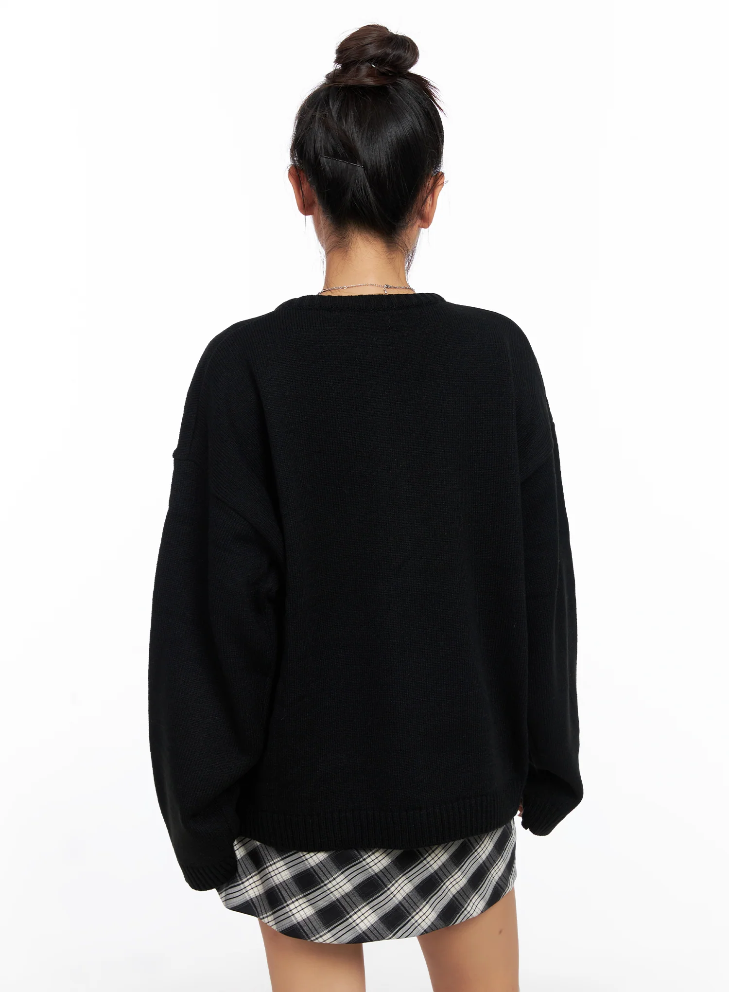Oversized Graphic Zip-up Sweater CO515 - Image 7
