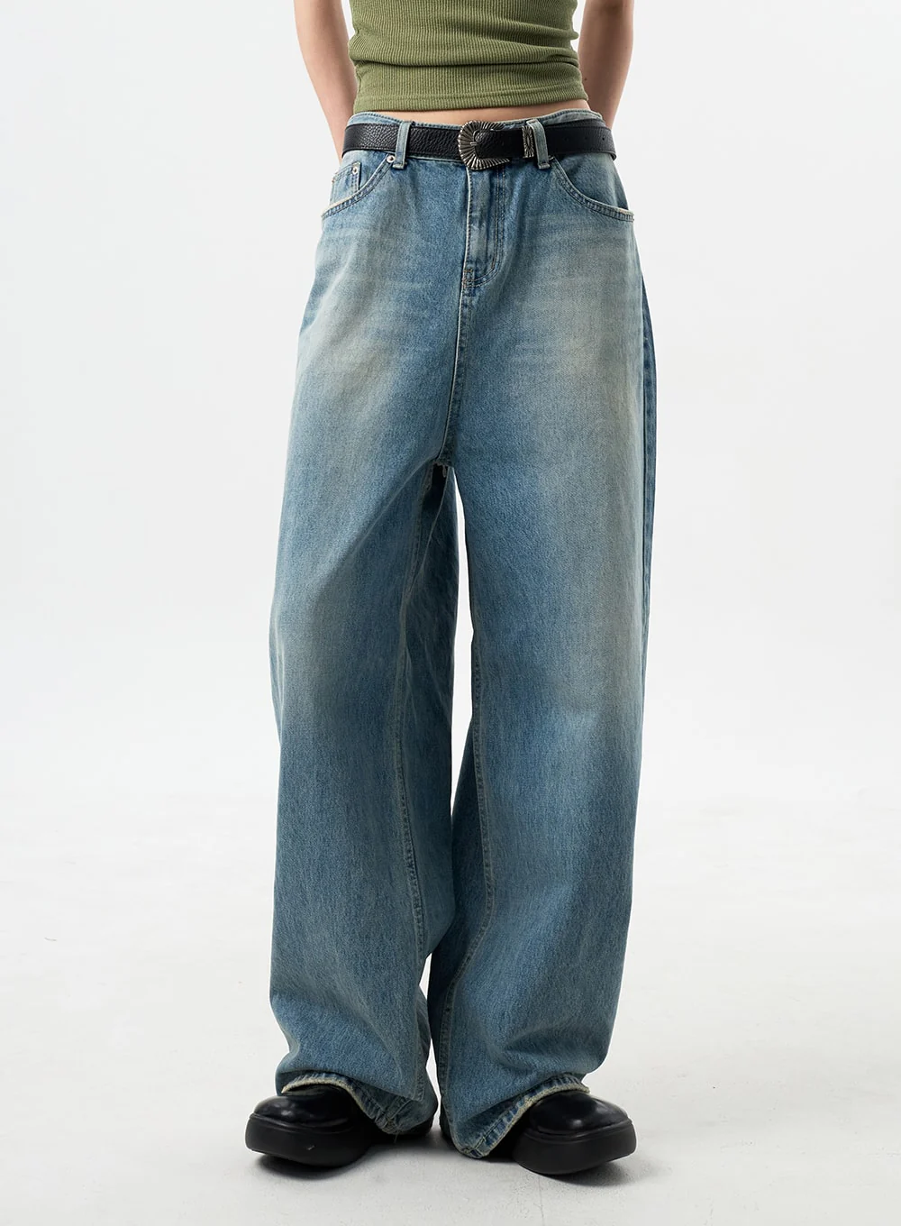 Oversized Jeans Unisex CY312 - Image 2