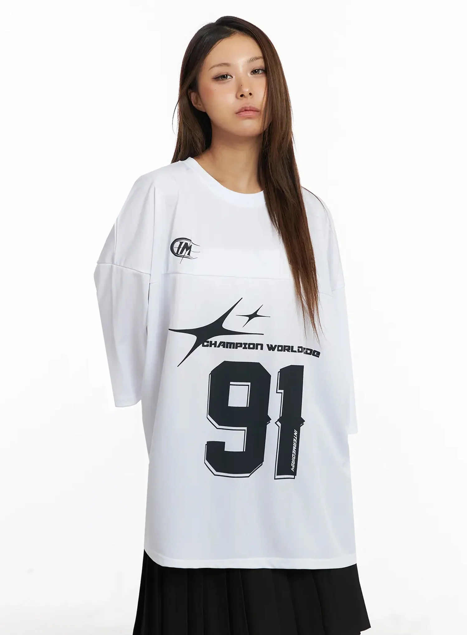 Oversized Jersey Tee IY504 - Image 3
