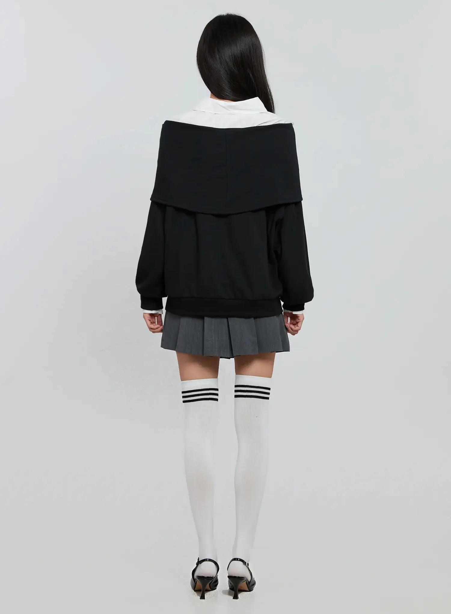 Oversized Off-Shoulder Sweater IN507 - Image 11