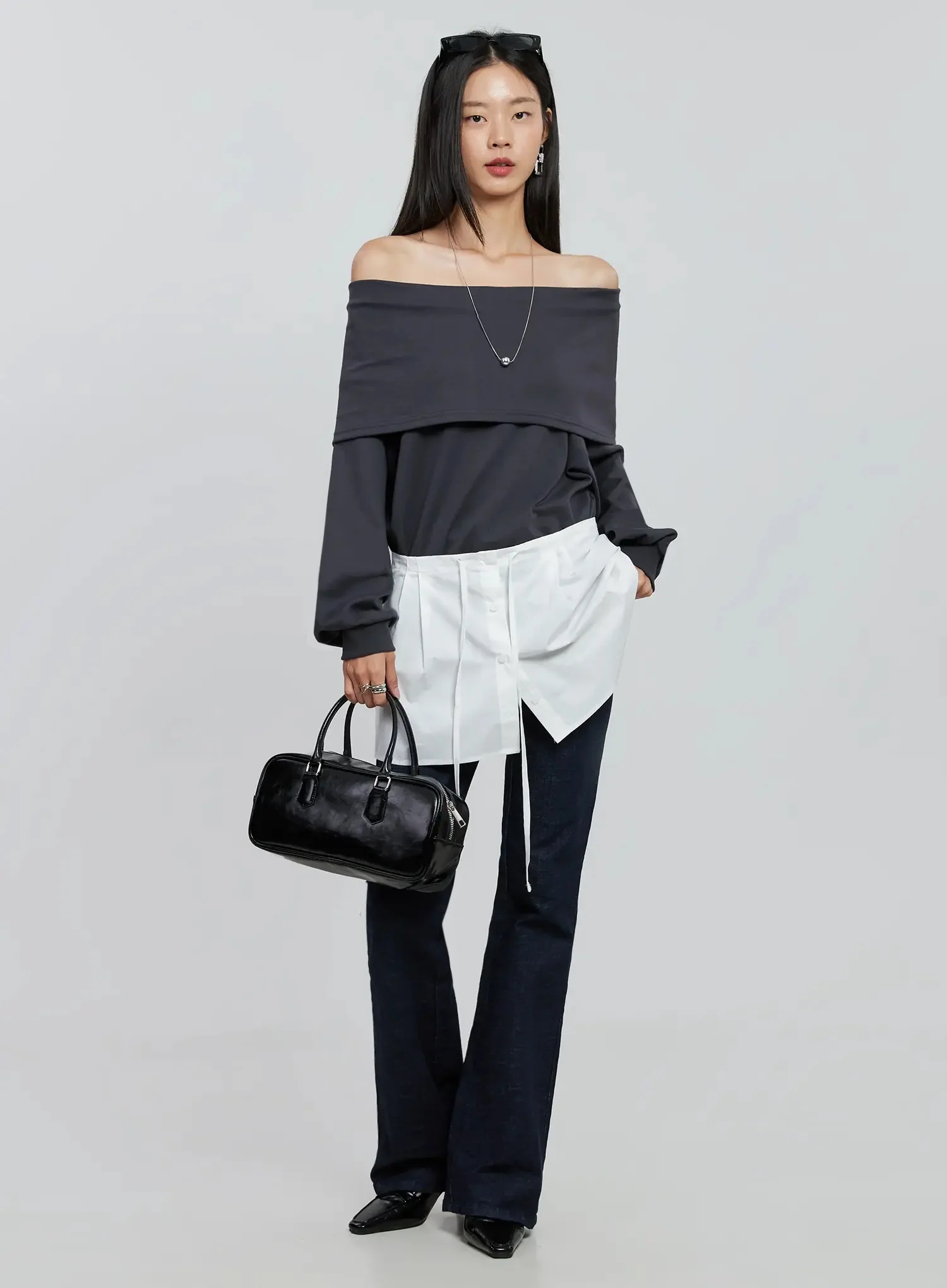 Oversized Off-Shoulder Sweater IN507 - Image 18