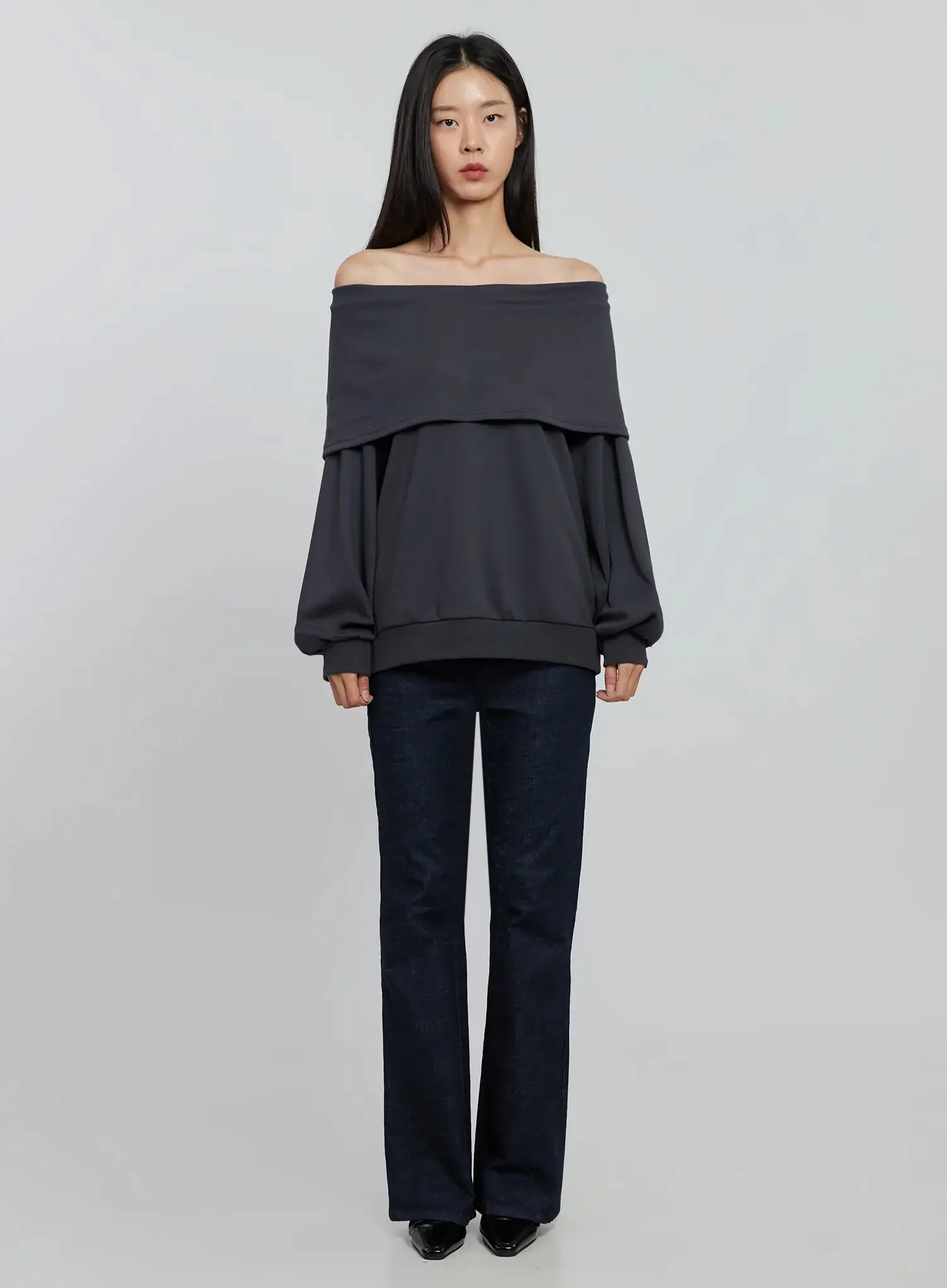 Oversized Off-Shoulder Sweater IN507 - Image 19