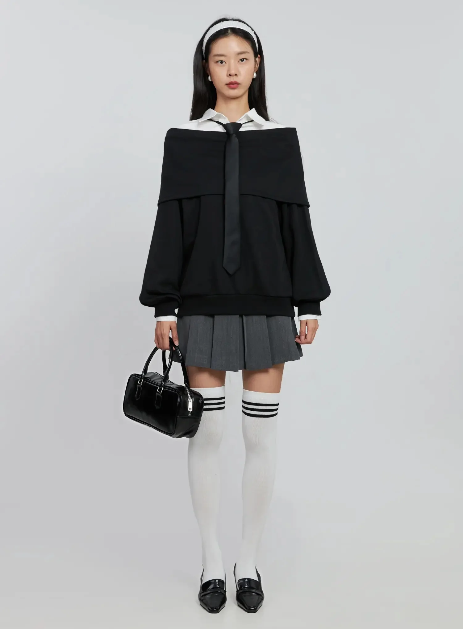 Oversized Off-Shoulder Sweater IN507 - Image 23