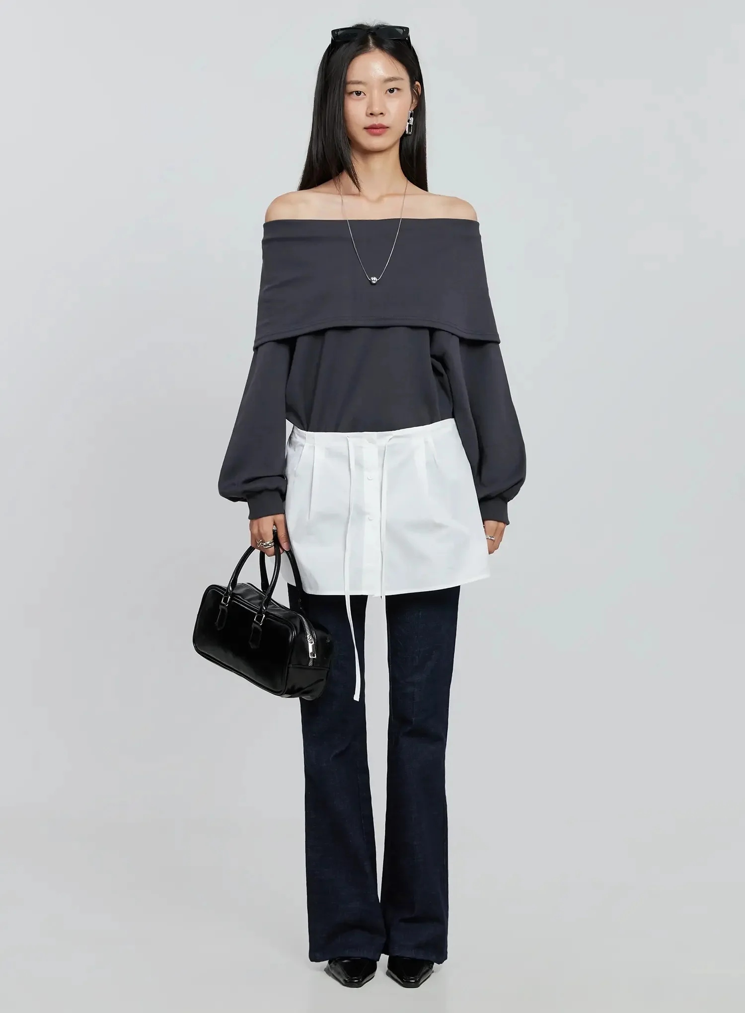 Oversized Off-Shoulder Sweater IN507 - Image 25
