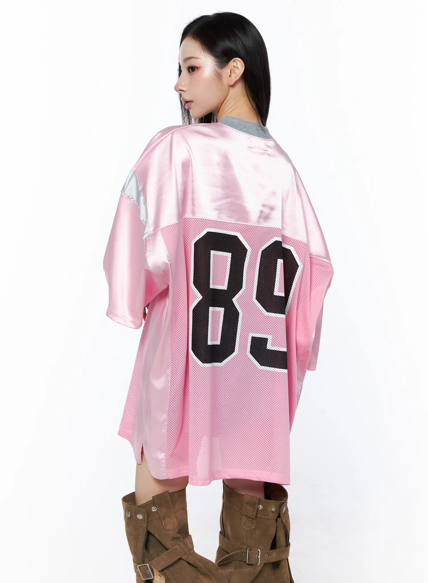 Oversized Rugby Style T-Shirt CU511 - Image 10