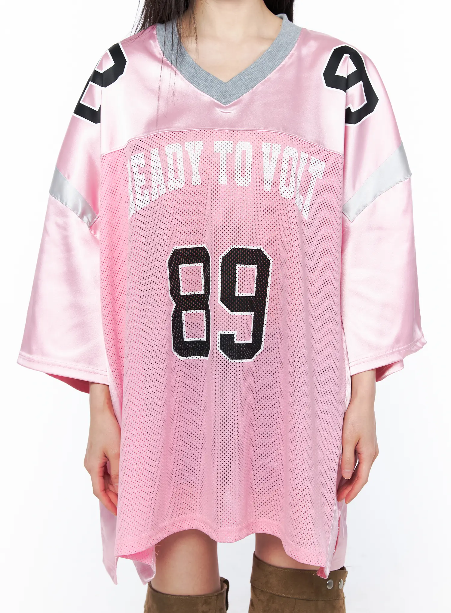 Oversized Rugby Style T-Shirt CU511 - Image 4