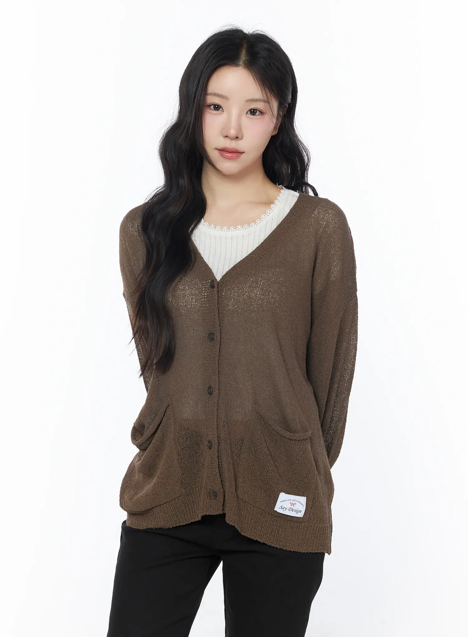 Oversized Sheer Cardigan CY522 - Image 10