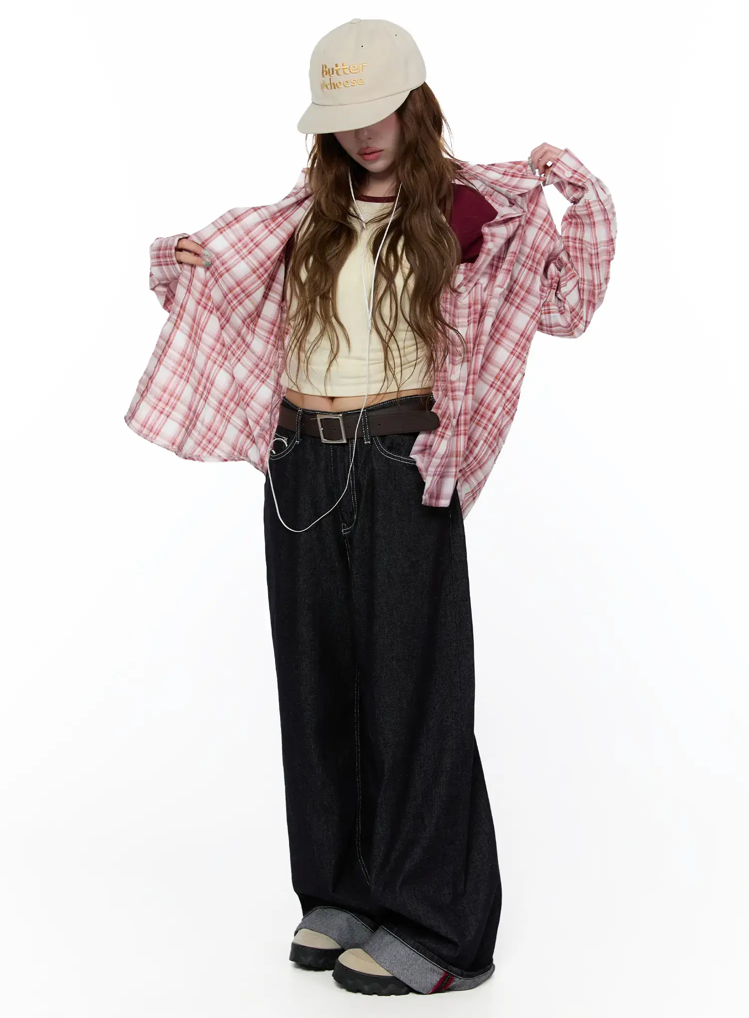 Oversized Summer Patterned Flannel CA521 - Image 4
