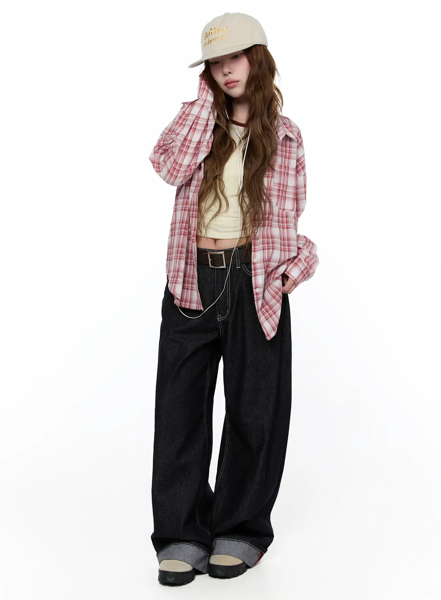 Oversized Summer Patterned Flannel CA521 - Image 7