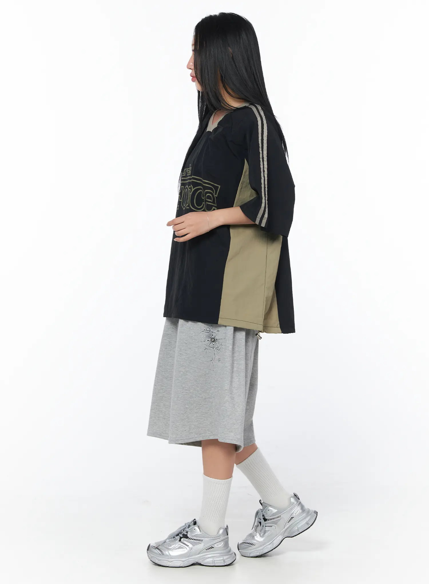 Oversized Track T-Shirt CY513 - Image 4