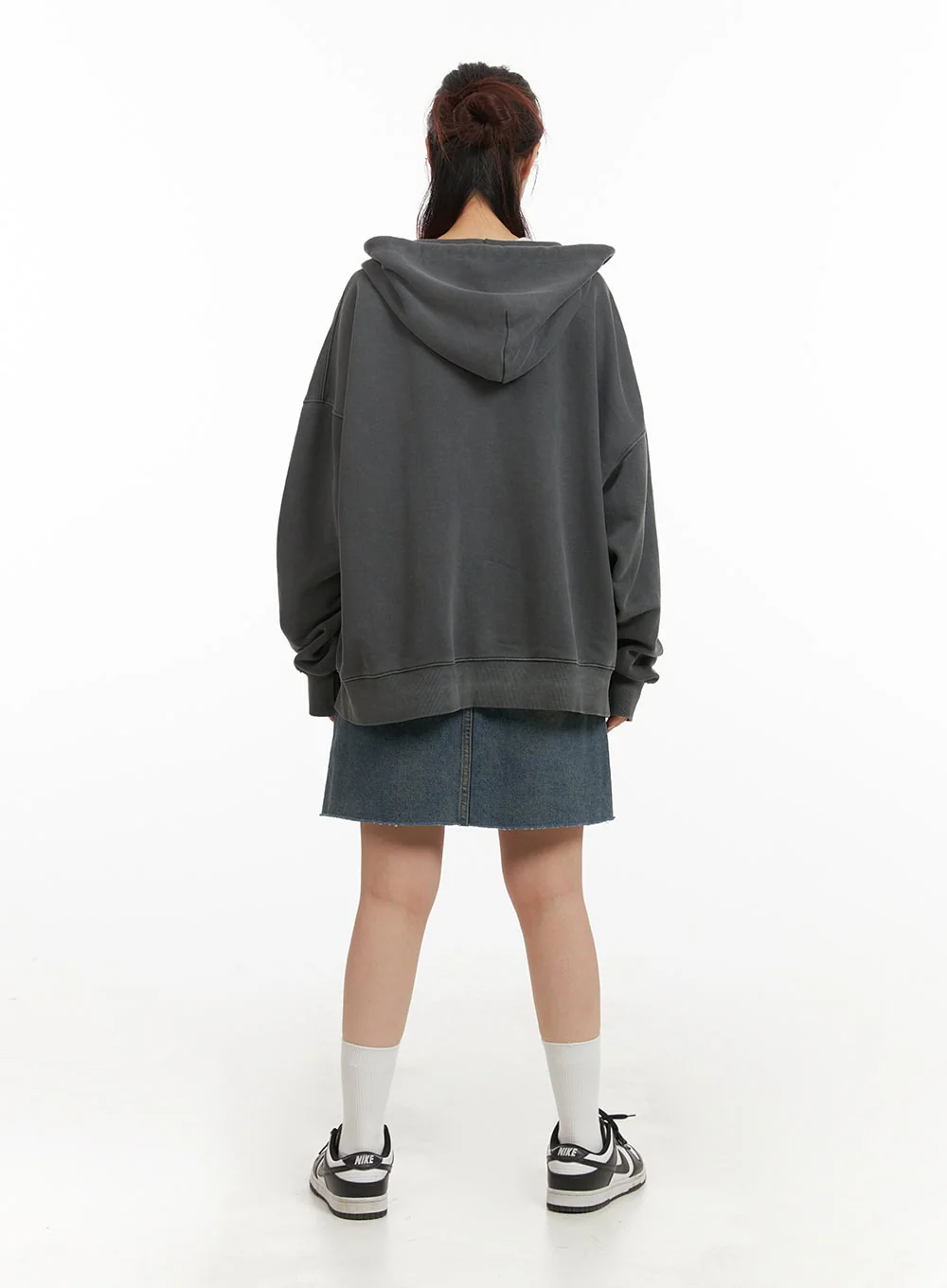 Oversized Zip-Up Hoodie IY410 - Image 7