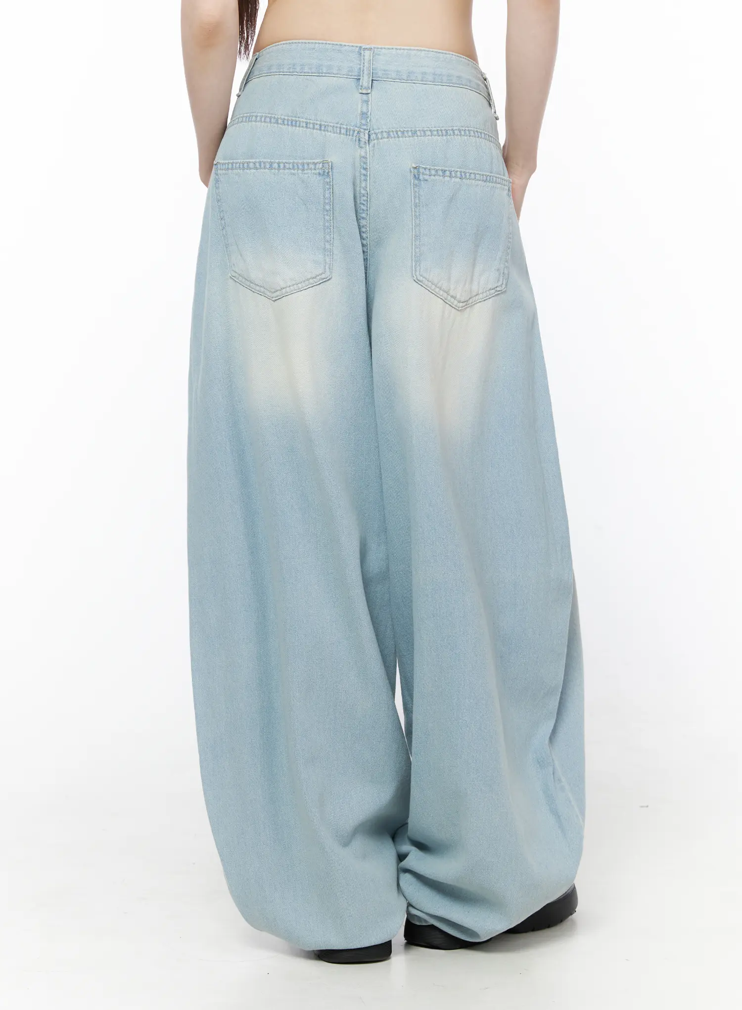 Ozzy Washed Wide Leg Jeans CU519 - Image 4