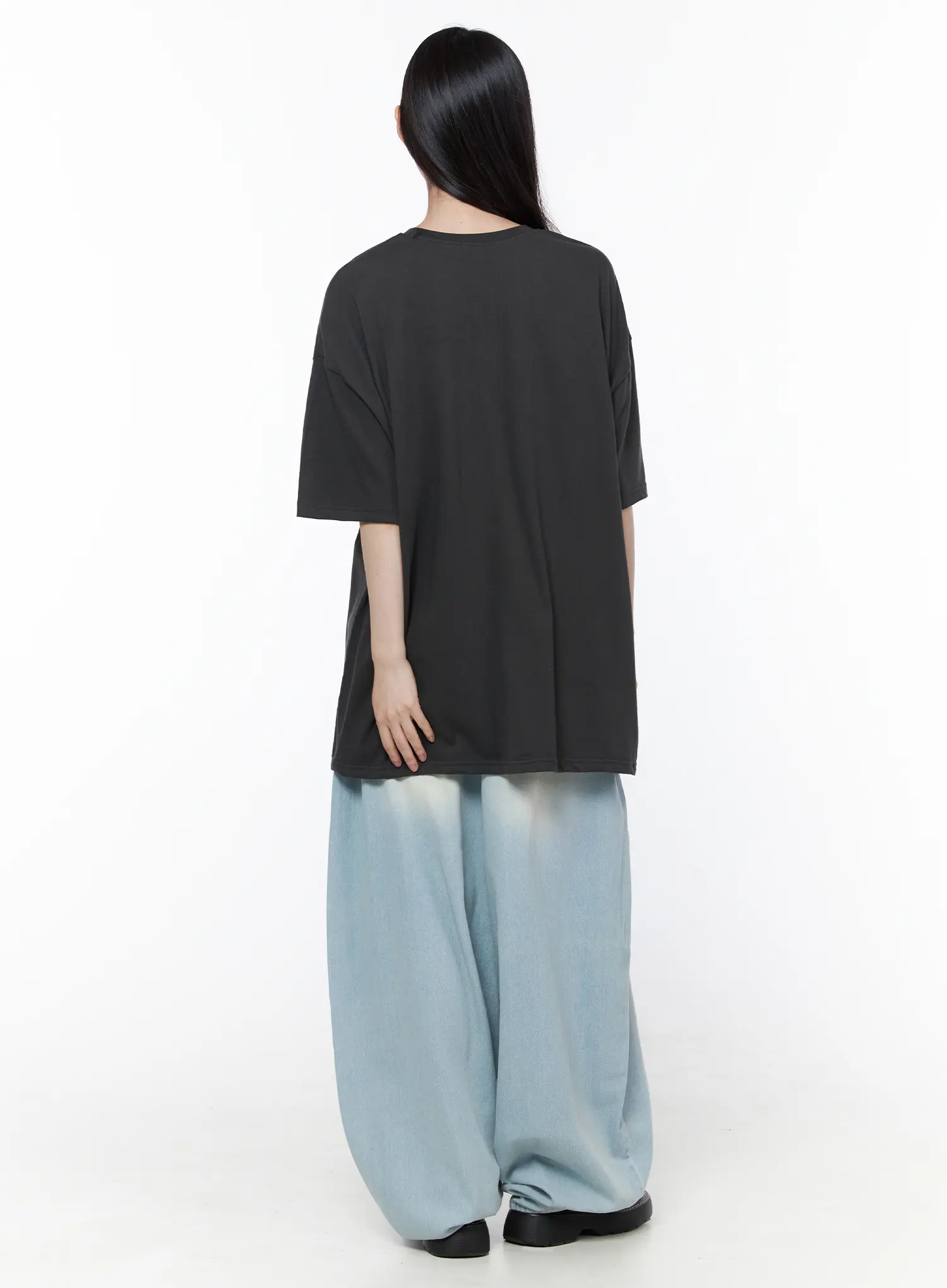 Ozzy Washed Wide Leg Jeans CU519 - Image 7