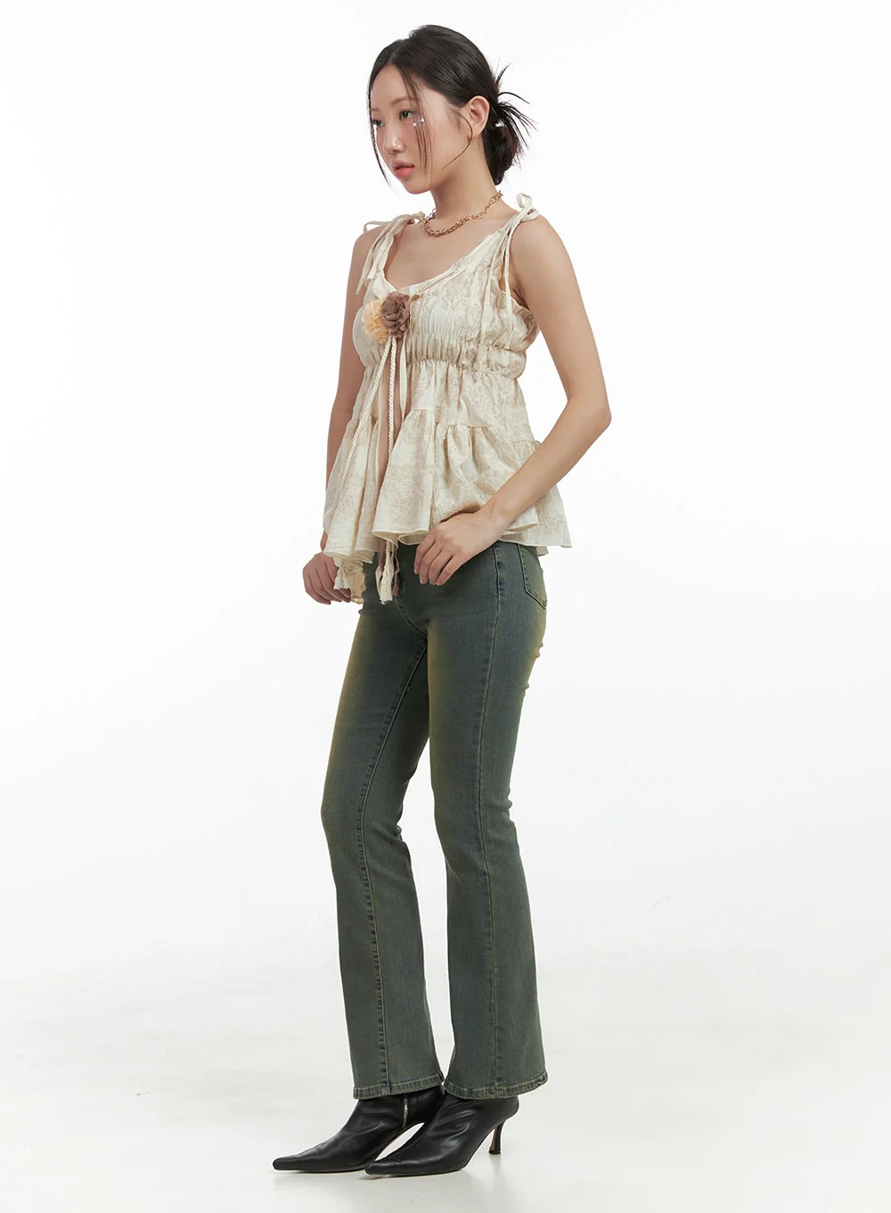 Pamela Belt Bootcut Jeans OG407 - Image 6