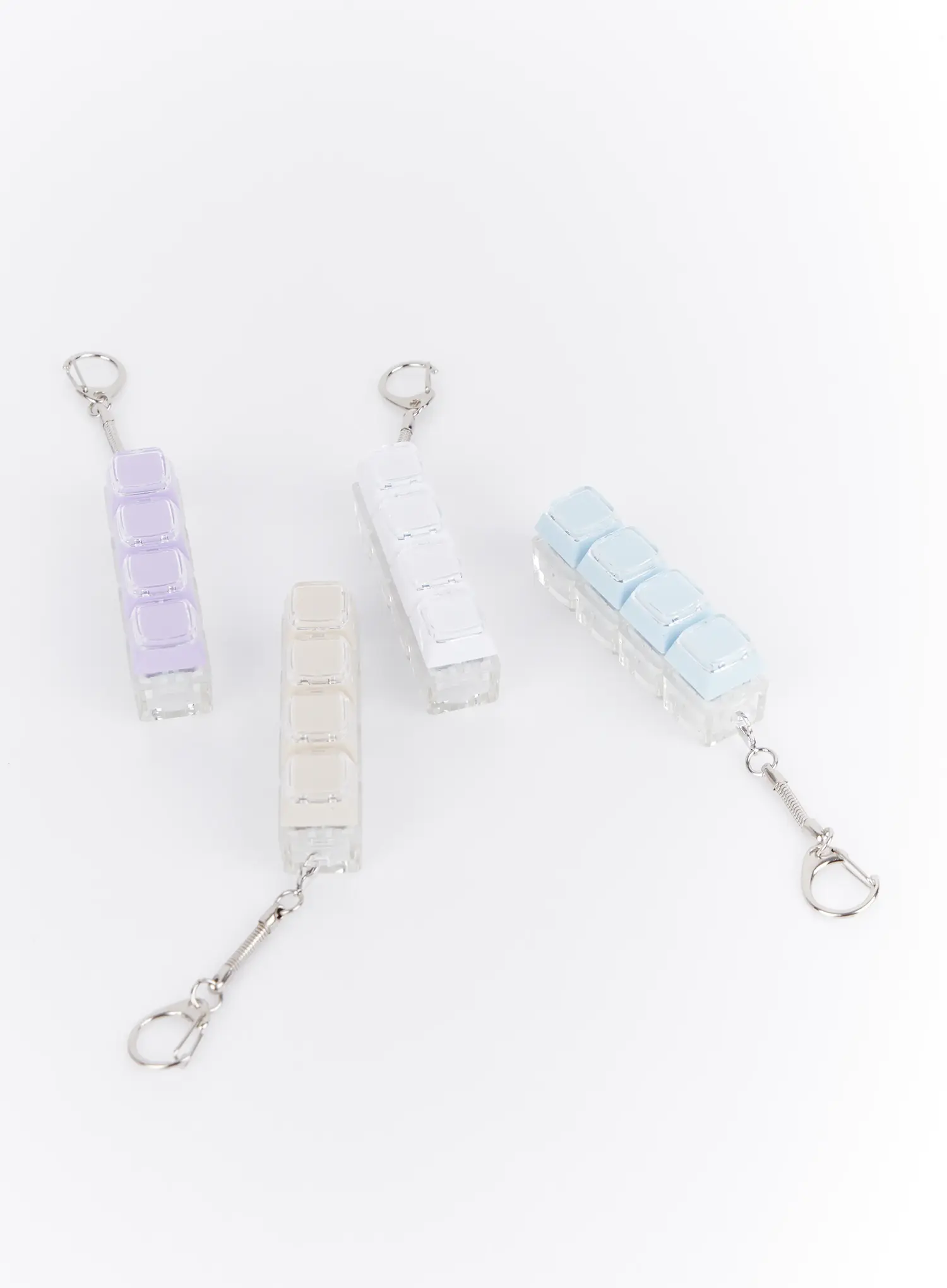 Pastel Block 4-Keycap Keychain IA524 - Image 2