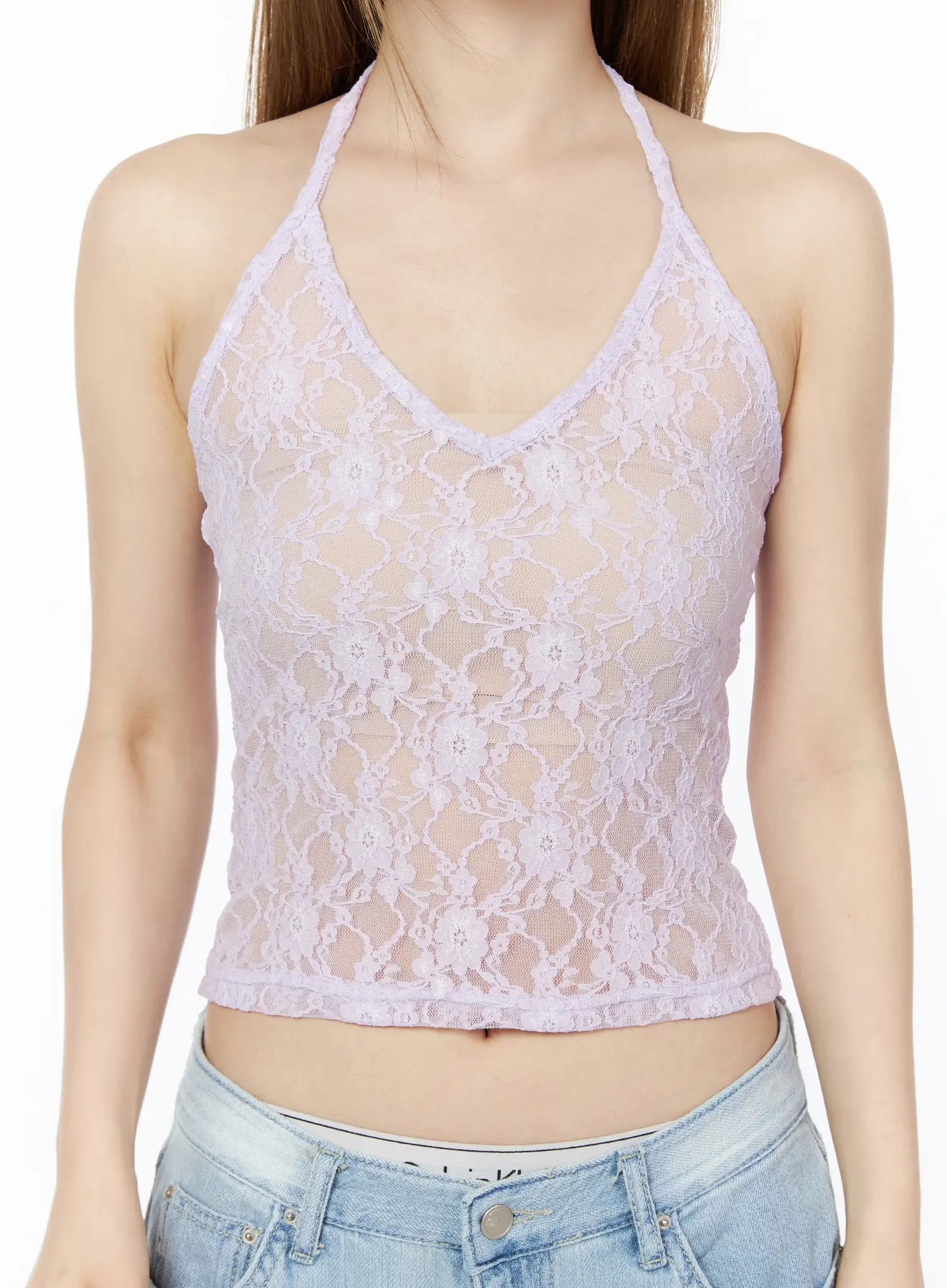 Pastel Lacey Halter Top IU515 - Image 4