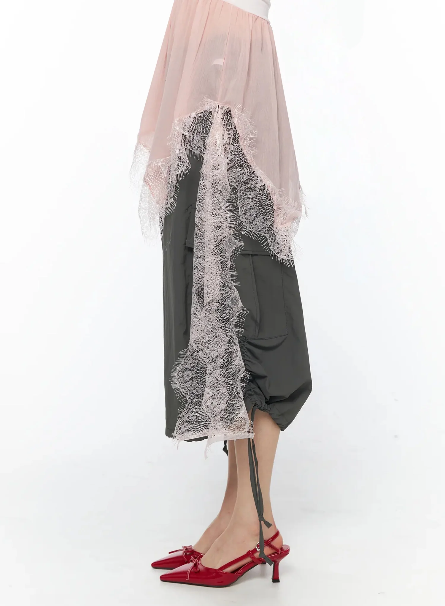 Pastel Long Lace Tube Top IY526 - Image 9