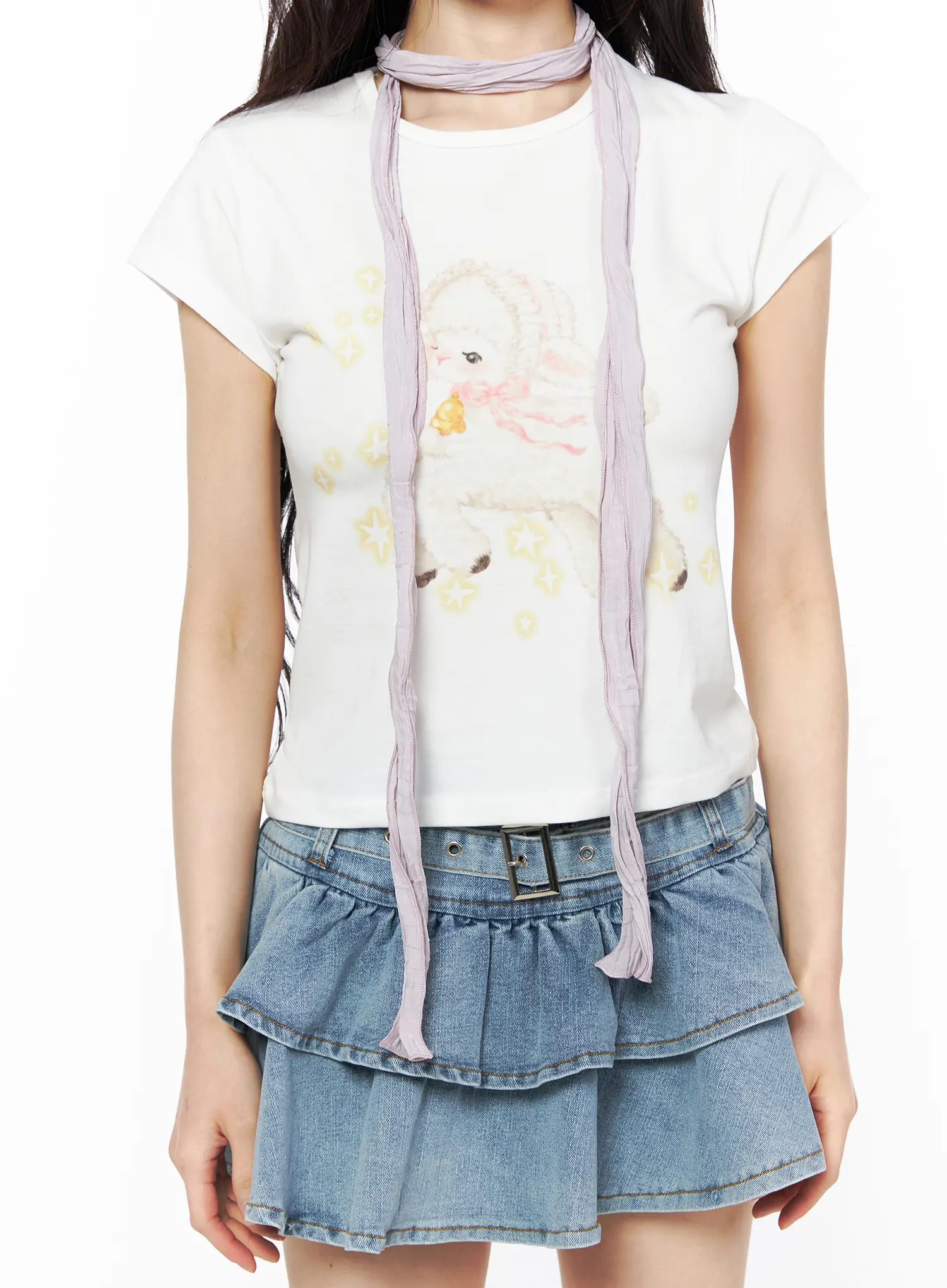 Pastel Wrinkle Scarf CU511