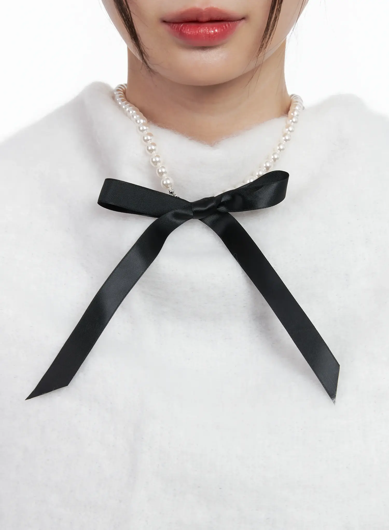 Pearl Bead Strand Necklace IN514 - Image 4