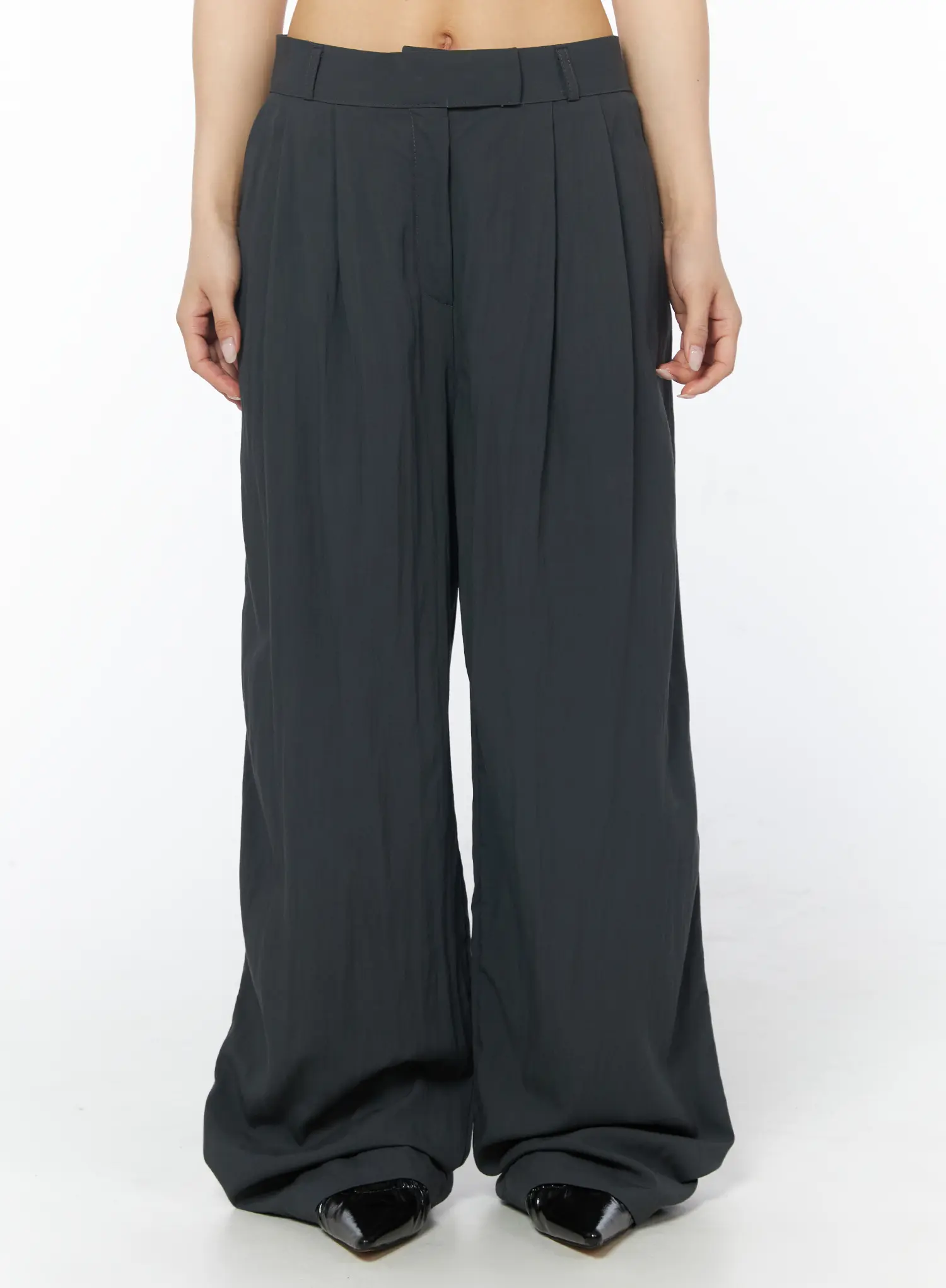 Pin-Tuck Summer Wide Slacks CD805
