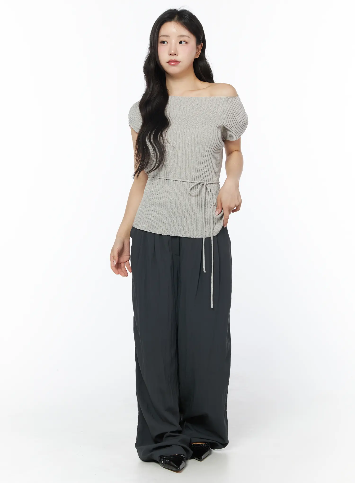 Pin-Tuck Summer Wide Slacks CD805 - Image 5