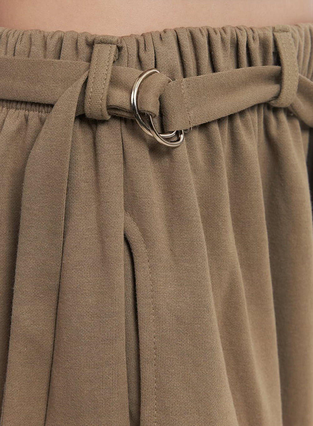 Pintuck Belt Wide-Leg Sweatpants IM528 - Image 6