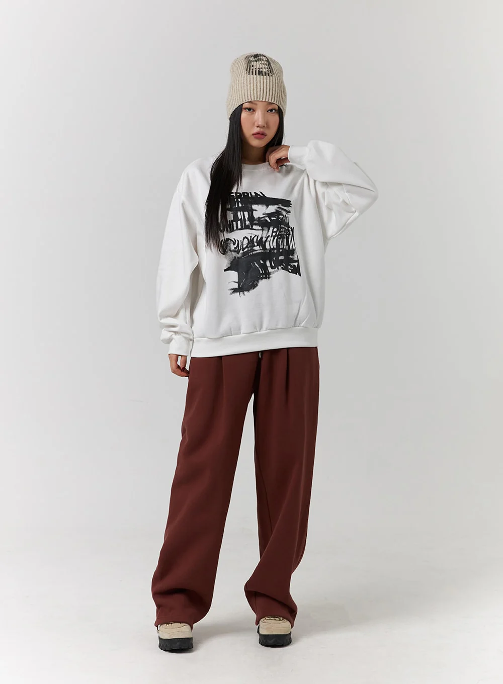 Pintuck Sweatpants (UNISEX) CD329 - Image 3