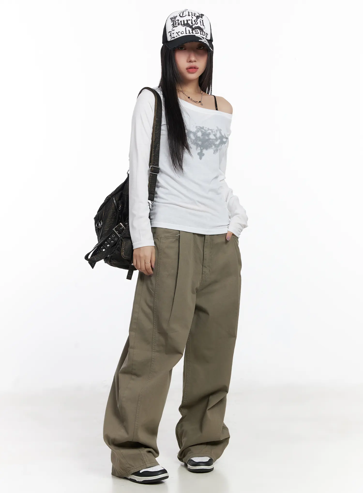 Pintuck Wide-Leg Pants CJ530 - Image 5